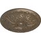 Ekena Millwork Granada Ceiling Medallion (Fits Canopies up to 4 1/4"), Hand-Painted Warm Silver, 15 3/4"OD x 5/8"P CM16GAWSS - alternate 2
